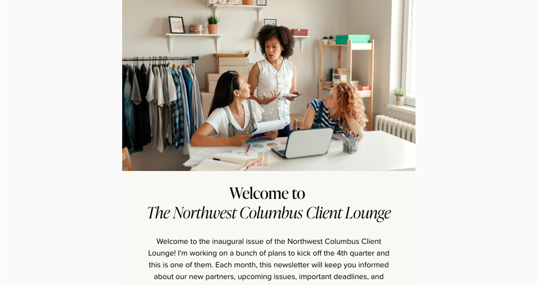 Northwest Columbus Client Lounge